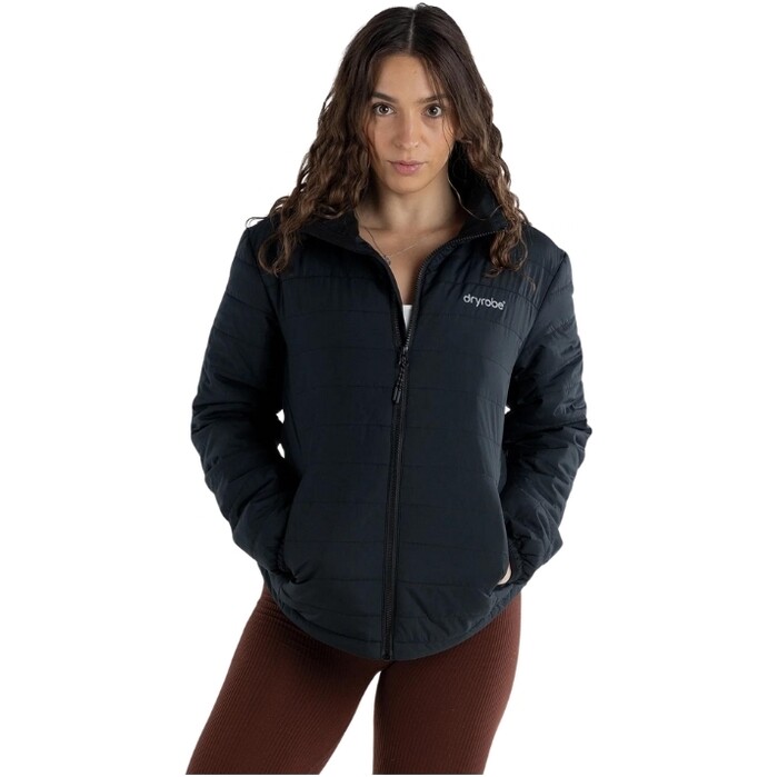 2024 Dryrobe Mujer Chaqueta De Capa Intermedia WMNSJCKT - Negro